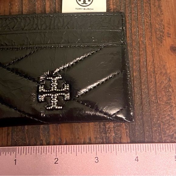 Tory Burch Kira Chevron pave card case - Picture 3 of 8